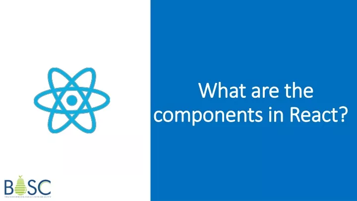 what are the components in react