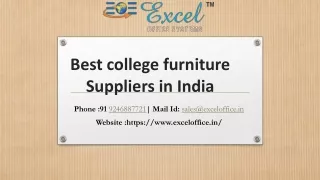 Best College Furniture suppliers in India