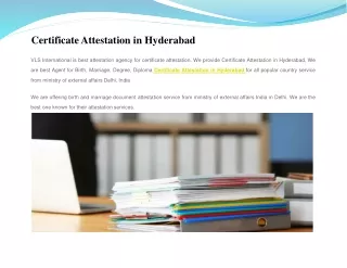 Find Certificate Attestation in Hyderabad