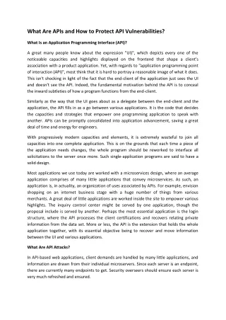 What Are APIs and How to Protect API Vulnerabilities