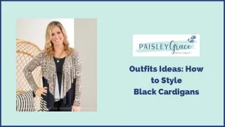 Outfits Ideas How to Style Black Cardigans (