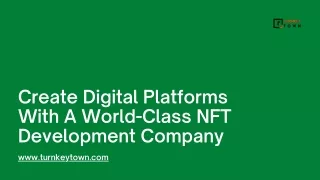 Create Digital Platforms With A World-Class NFT Development Company