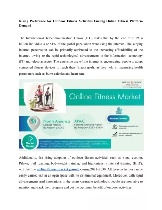 Online Fitness Market Growth Prospects, Key Vendors, and Future Scenario