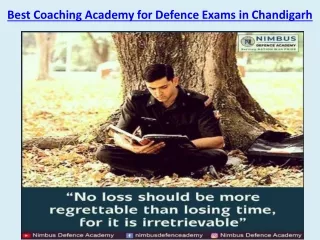 Best Coaching Academy for Defence Exams in Chandigarh