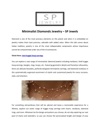 diamond huggie hoop earrings