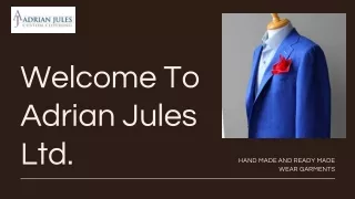 Best Wholesale Custom Clothing Manufacturers USA  Adrian Jules Ltd.