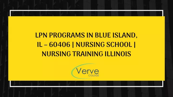 lpn programs in blue island il 60406 nursing