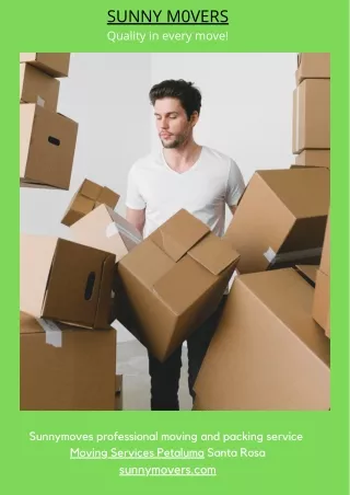 Moving Services Petaluma