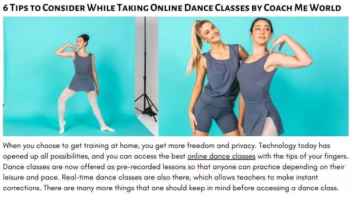 6 tips to consider while taking online dance