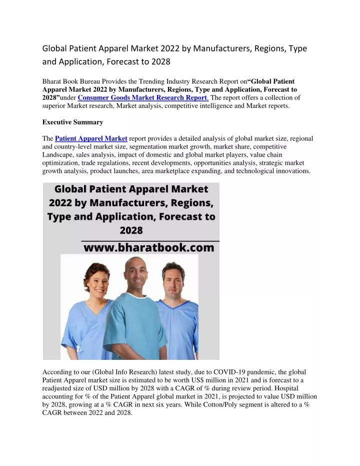 global patient apparel market 2022