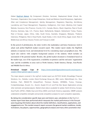 global regtech market by component solution