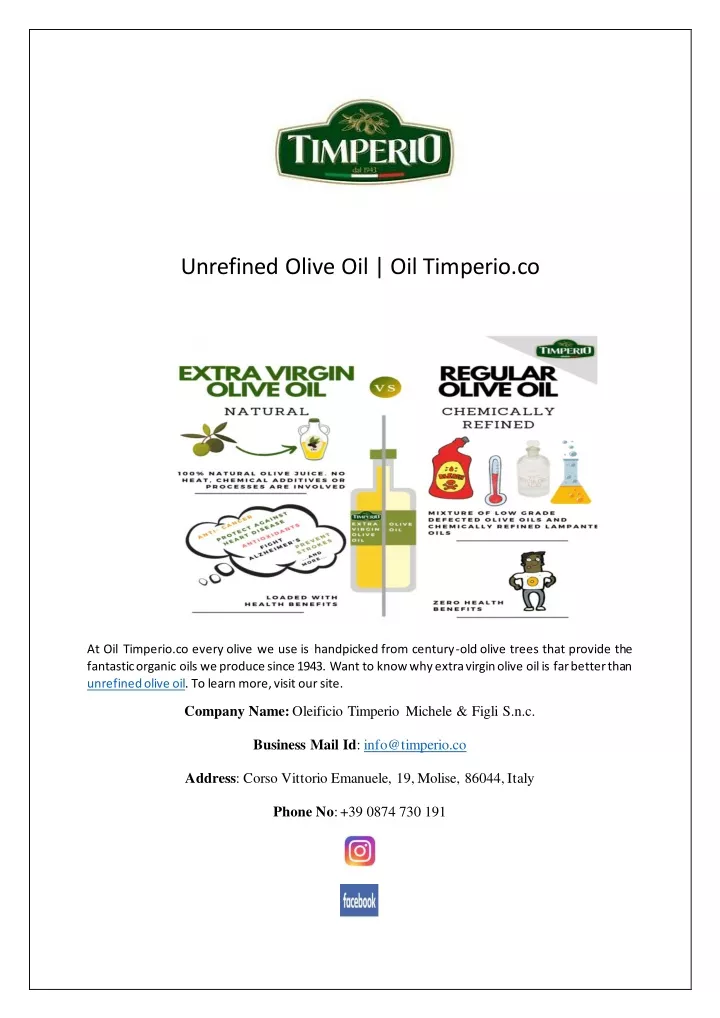 unrefined olive oil oil timperio co