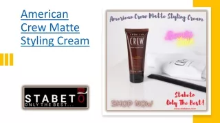 American Crew Matte Styling Cream