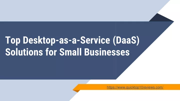 top desktop as a service daas solutions for small