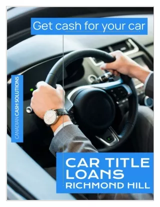 car title loans richmond hill
