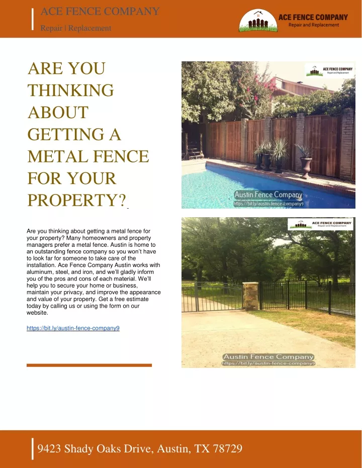 ace fence company repair replacement