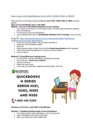 how to get rid of quickbooks error h101 h202 h303