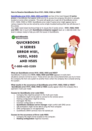 how to resolve quickbooks error h101 h202 h303