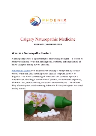 Calgary Naturopathic Medicine
