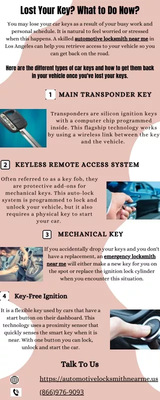 Lost Your Key?  What to Do Now?