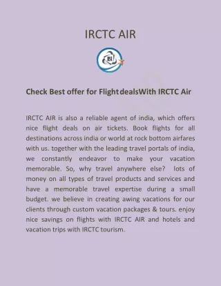 irctc air