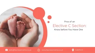 Pros of an Elective C Section Know before You Have One
