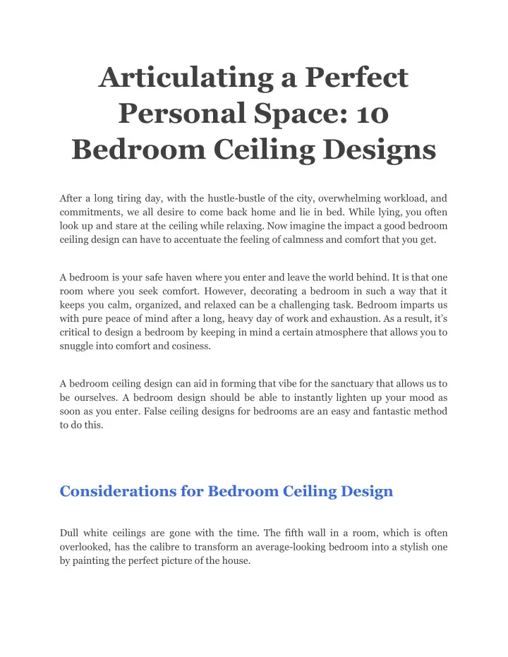 articulating a perfect personal space 10 bedroom