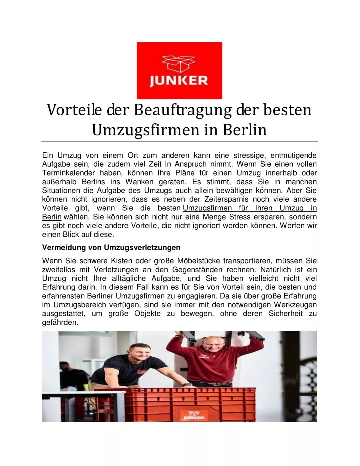 vorteile der beauftragung der besten umzugsfirmen