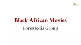 Black African Movies