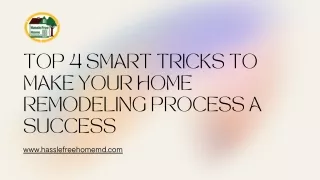 Top 4 Smart Tricks To Make Your Home Remodeling Process A Success