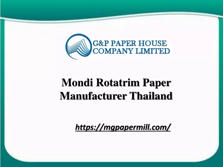 mondi rotatrim paper manufacturer thailand
