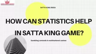 How Can Statistics Help in Satta King Game