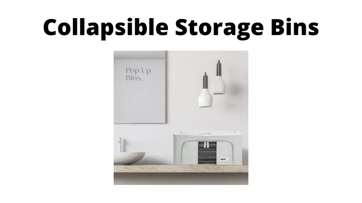 collapsible storage bins