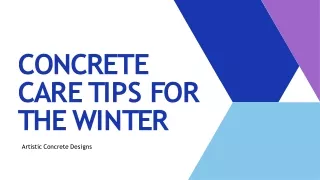 Concrete Care Tips For The Winter