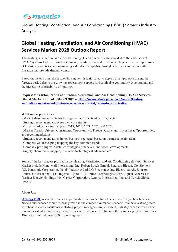 global heating ventilation and air conditioning