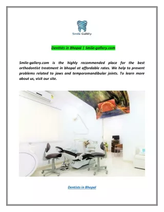 dentists in bhopal smile gallery com
