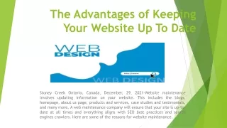 The Benefits of Keeping Your Website Current