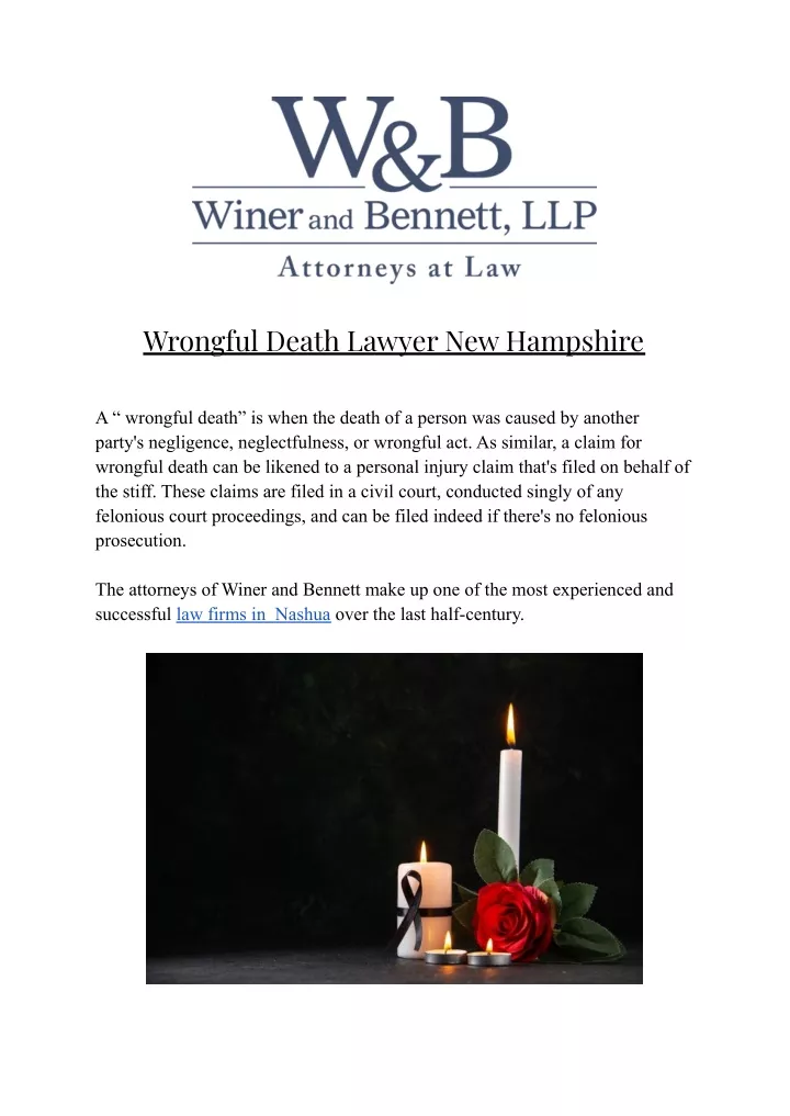 wrongful death lawyer new hampshire