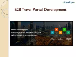 b2b travel portal development