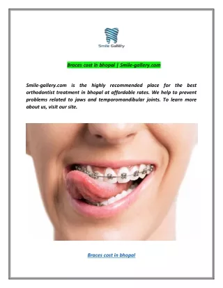 braces cost in bhopal smile gallery com
