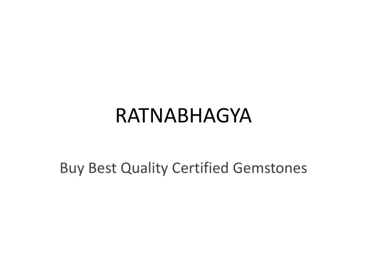 ratnabhagya