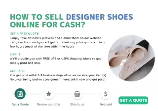 How to sell designer shoes online for cash