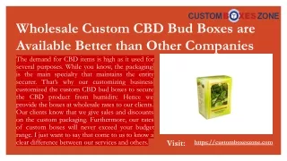 wholesale custom cbd bud boxes are available