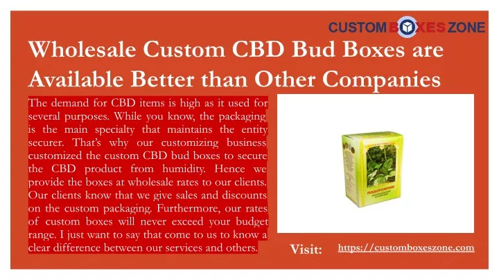 wholesale custom cbd bud boxes are available