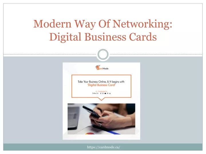 modern way of networking digital business cards