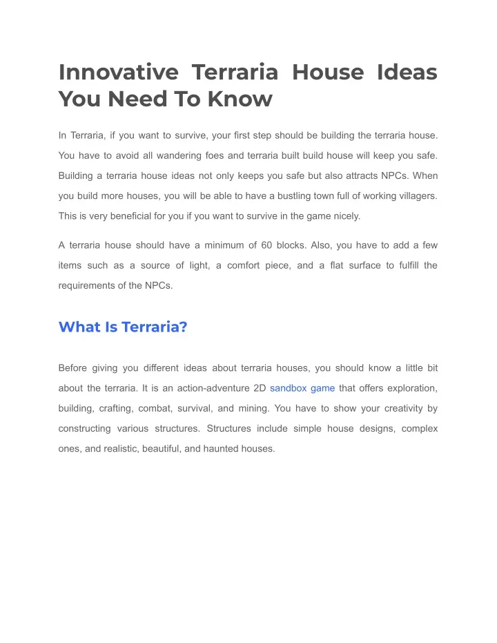 innovative terraria house ideas you need to know