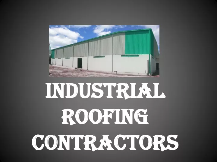 industrial roofing contractors