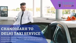 Chandigarh to Delhi Taxi Service - Sardar Travels