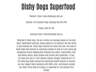 Dishy Dogs Superfood