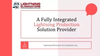 A Fully Integrated Lightning Protection Solution Provider